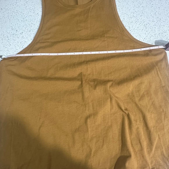 Lululemon Squad Goals Tank Size 8 Cotton SDBR Spiced Bronze Golden Yellow Brown - Picture 4 of 6